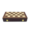Zinc Alloy Wooden Folding Chess Board Set With Pieces - Image 5