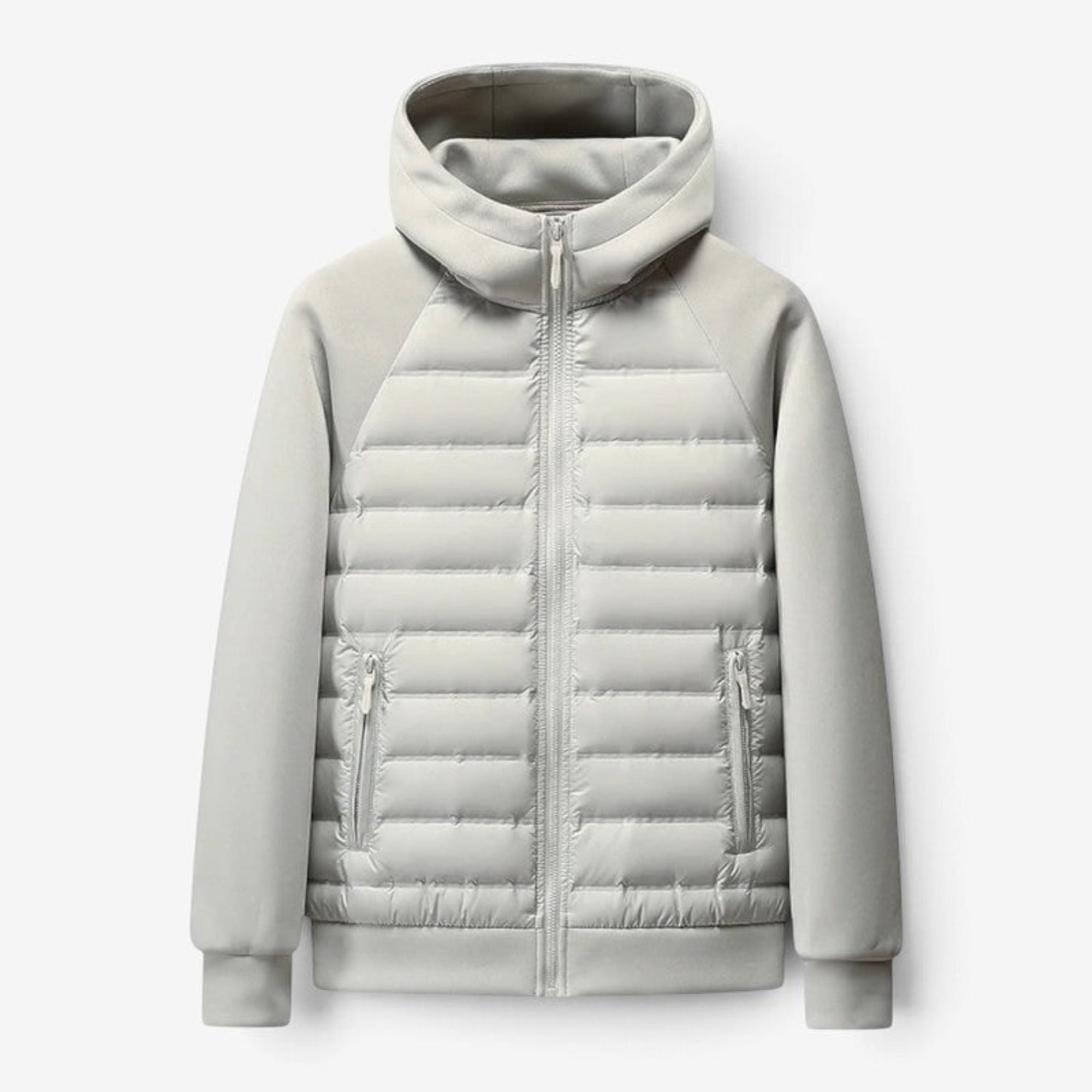 Zip Up Hooded Jacket with Relaxed Fit and Pockets - Image 1
