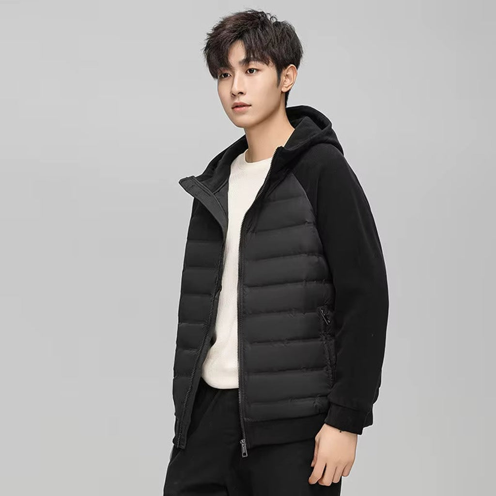 Zip Up Hooded Jacket with Relaxed Fit and Pockets - Image 4