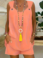 NOVA | Women's Summer Two Piece Shorts Set