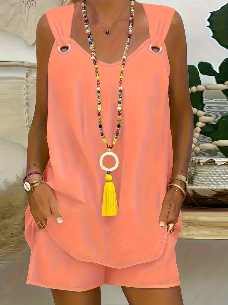 NOVA | Women's Summer Two Piece Shorts Set